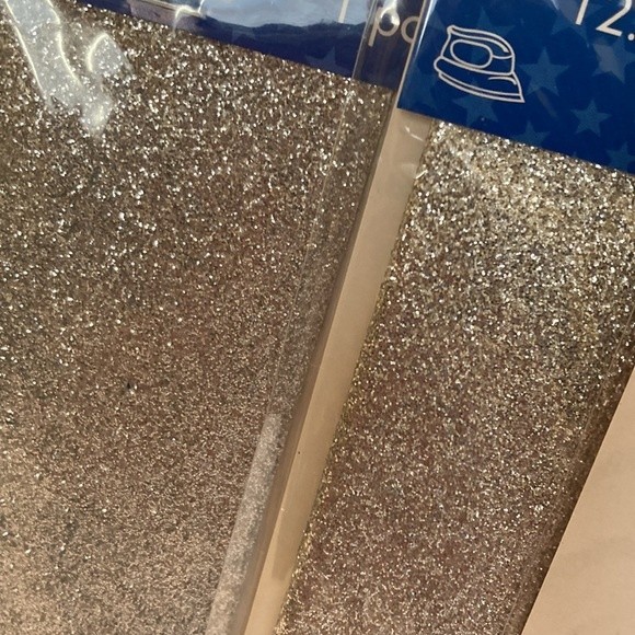 Bondex Glitter Patches Silver 4pk No Sew Iron On Patches Crafts Clothing Design - Picture 12 of 13